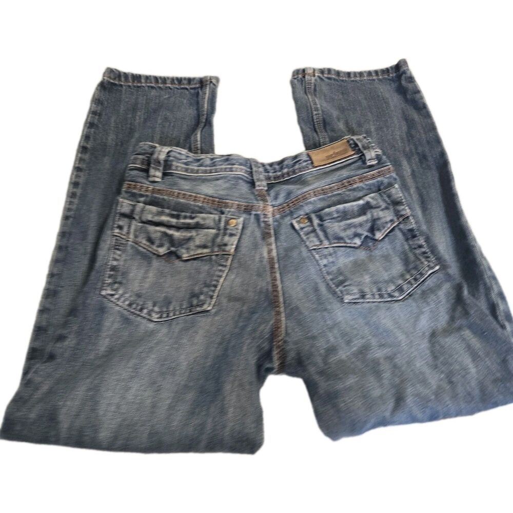 Vintage Urban Pipeline Boys Slim Straight Jeans Size 14 Blue Denim 26X25
